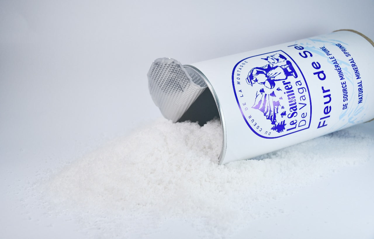 Sel de source d'eau minérale de Fleur de Sel - Bienfaits santé et beauté